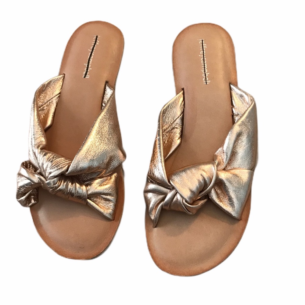 Jeffrey Campbell Zocalo Knot slide sandals